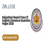 Rajasthan Board Class 12 English Literature Question Paper 2026 with Solutions